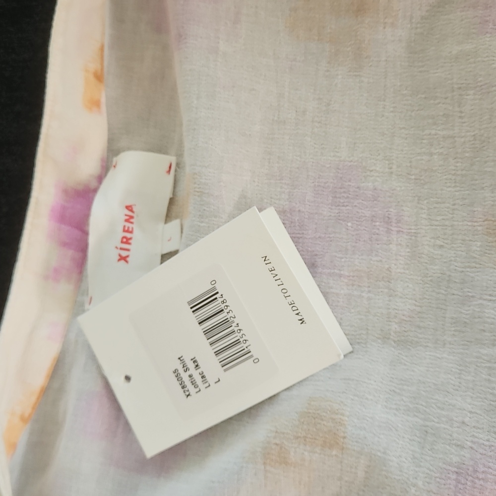 XiRENA  Floral Blouse - Pink and Tan - Picture 4 of 5